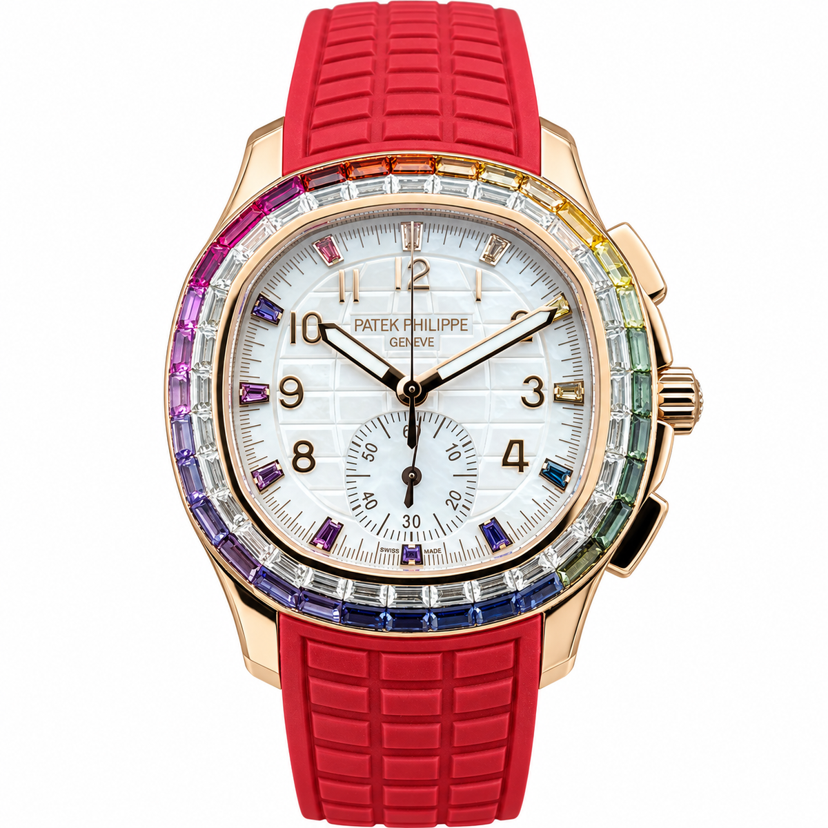 Patek Philippe Aquanaut Luce Rainbow Chronograph Rose Gold