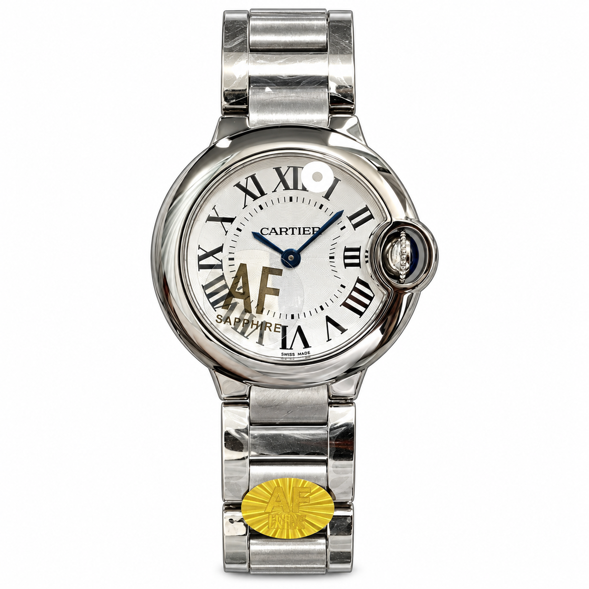 Cartier Ballon Bleu de Cartier Steel White Dial Steel Bracelet Ladies Watch