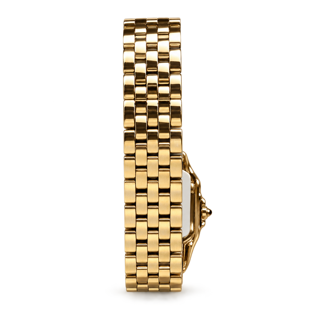 Cartier Panthère de Cartier Large 18k Yellow Gold White Dial Gold Bracelet Watch