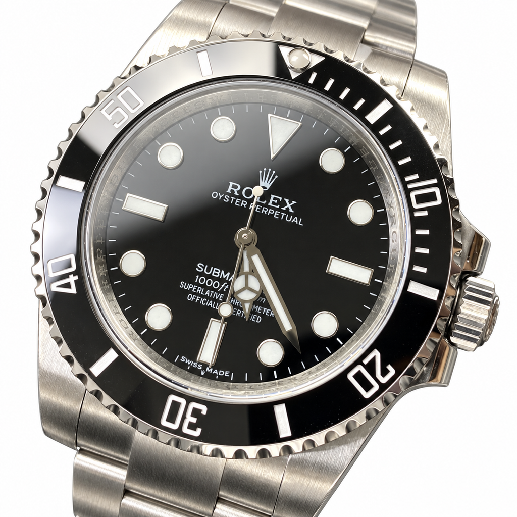 Rolex Submariner No-Date Oystersteel Black Ceramic Bezel Black Dial Oyster Bracelet Watch