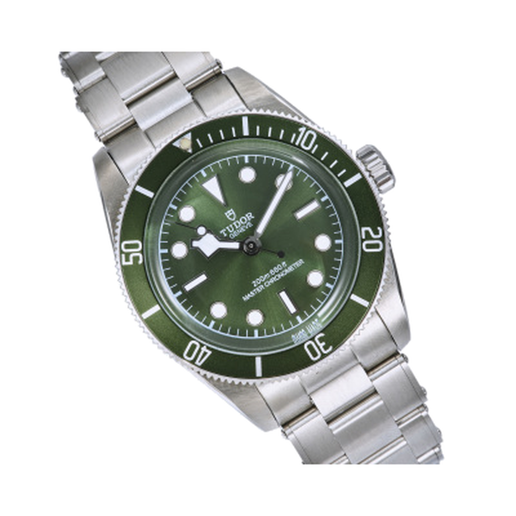 Tudor Black Bay Steel Green Bezel Green Dial Steel Bracelet Watch 41mm