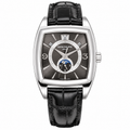 Patek Philippe Gondolo Calendario White Gold TV-Shaped Charcoal Dial Annual Calendar Moon Phase Small Seconds Black Strap 34mm