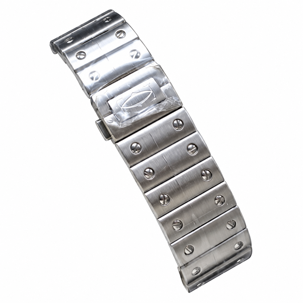 Cartier Santos de Cartier Steel Brown Fumé Dial Automatic Watch
