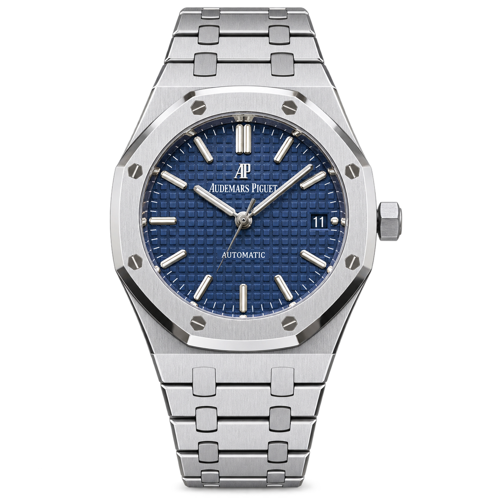 Audemars Piguet Royal Oak Selfwinding Blue Grande Tapisserie Dial Stainless Steel Bracelet 41mm Automatic