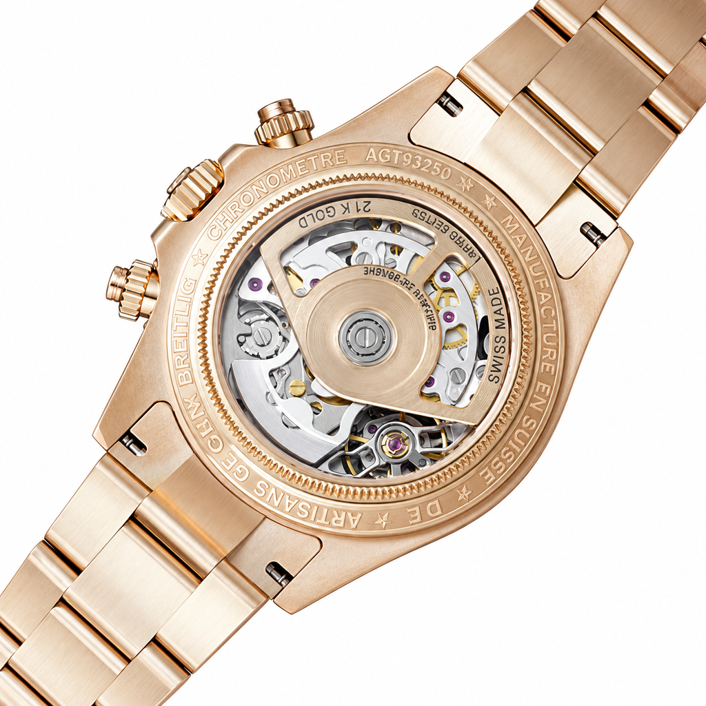 Rolex Cosmograph Daytona 18K Everose Gold Skeleton Dial Oyster Bracelet Watch 40mm