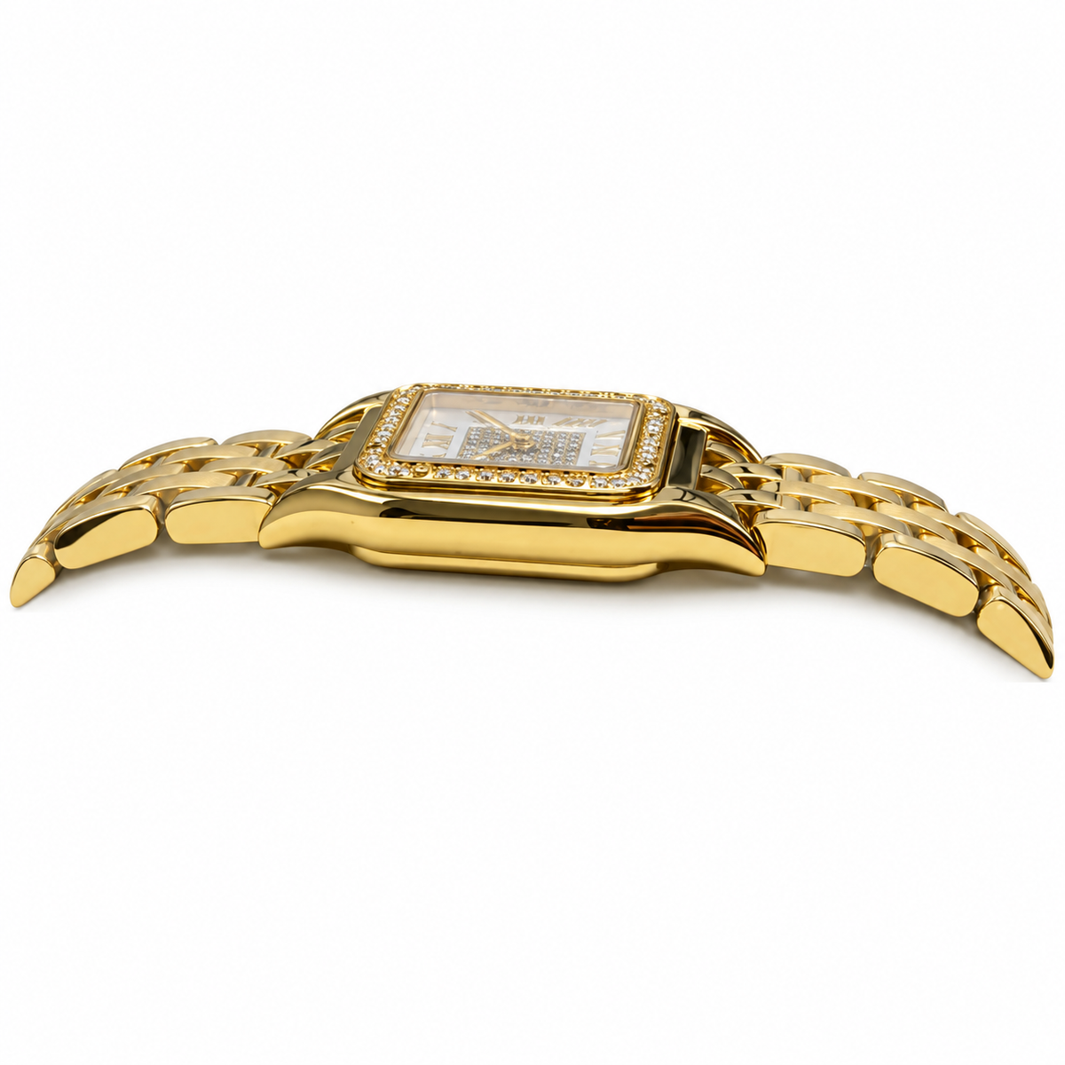 Cartier Panthère de Cartier Yellow Gold Diamond Bezel Pavé Dial Gold Bracelet Watch