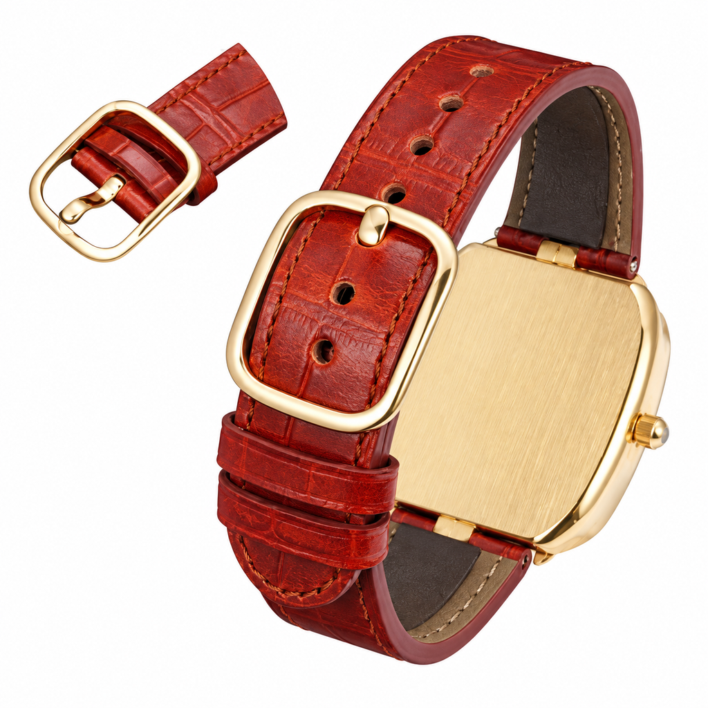 Patek Philippe Men's Watch – Rectangular Steel Automatic