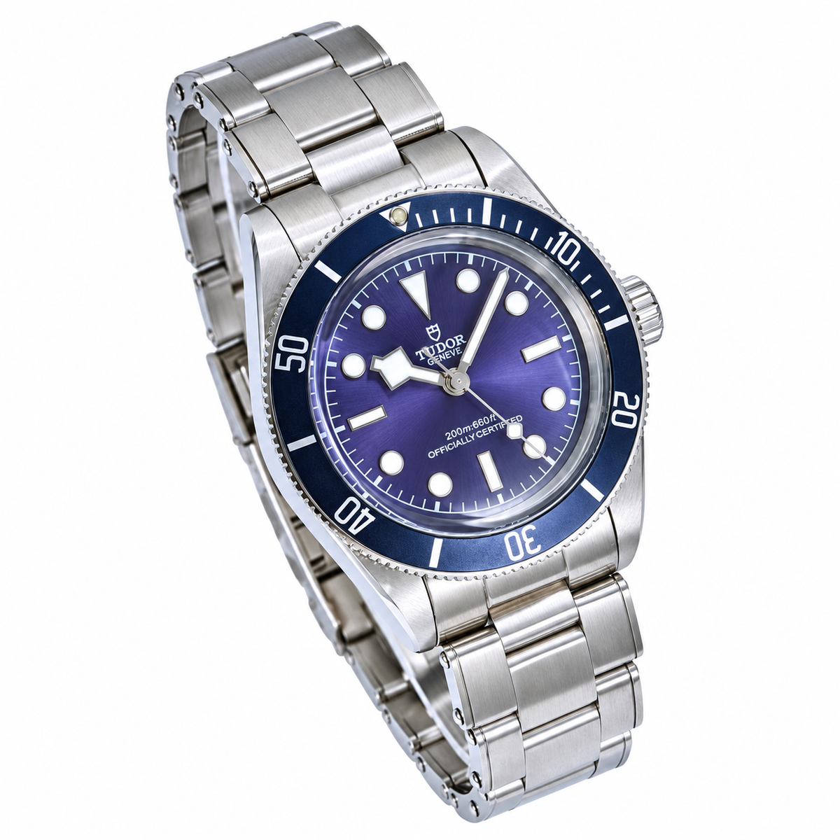 Tudor Black Bay Steel Blue Bezel Blue Dial Steel Bracelet Watch 41mm