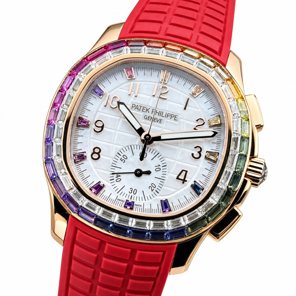 Patek Philippe Aquanaut Luce Rainbow Chronograph Rose Gold