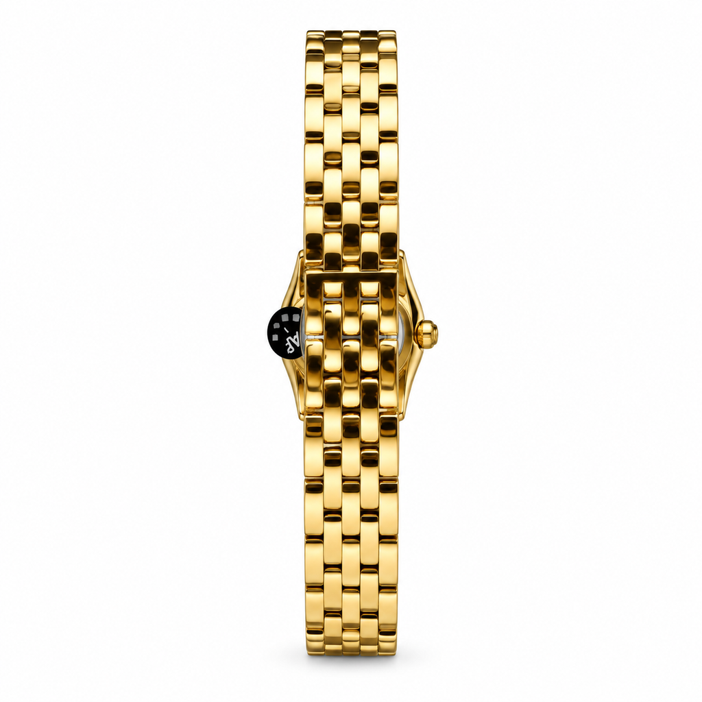Cartier Panthère de Cartier Small 18k Yellow Gold Diamond Bezel Cream Dial Roman Numeral Yellow Gold Bracelet Quartz Watch