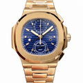 Patek Philippe Nautilus Chronograph Rose Gold Brown Dial