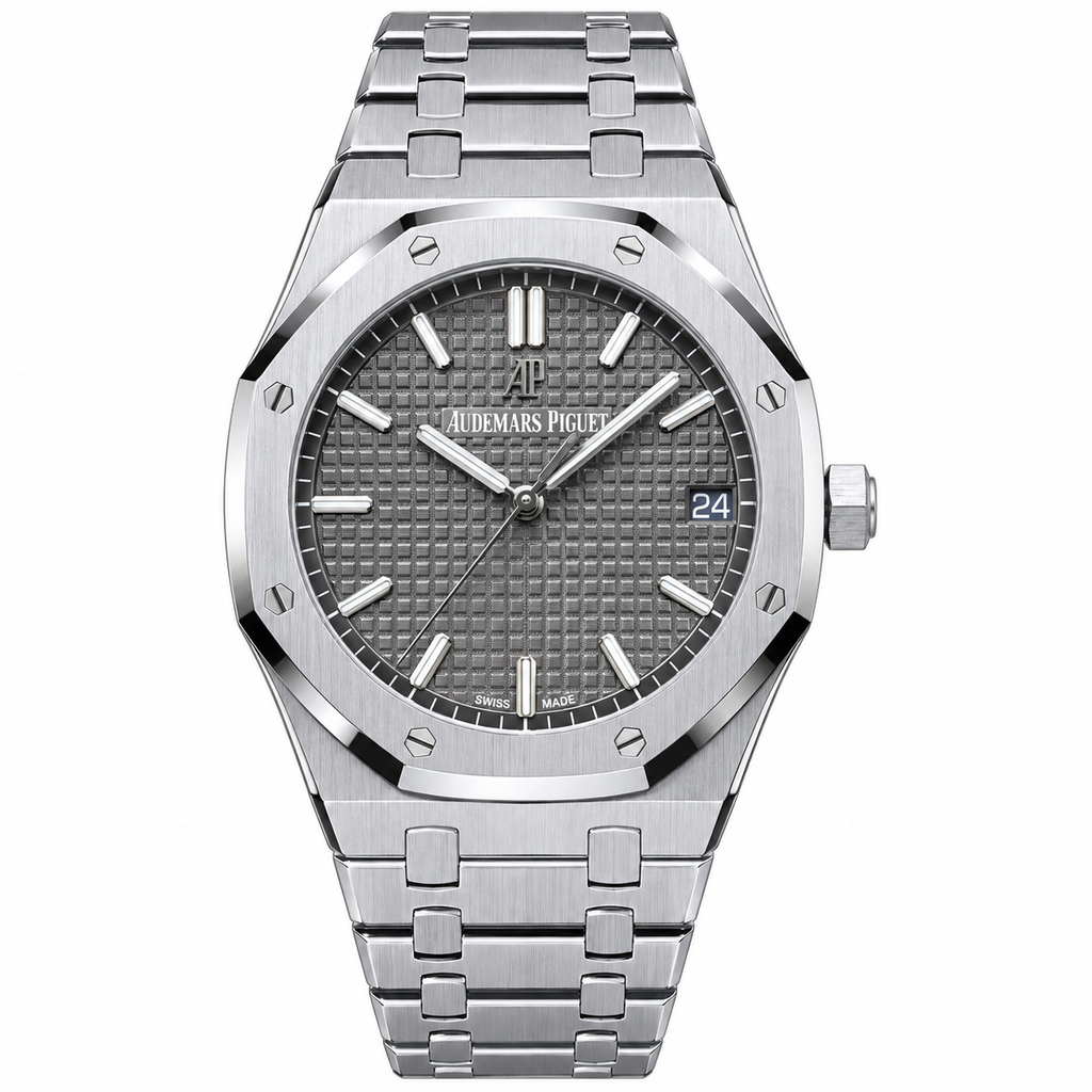 Audemars Piguet Royal Oak Selfwinding Grey Grande Tapisserie Dial Stainless Steel Bracelet 41mm