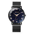 YASHIDUN Starry Sky Watch 41mm | Midnight Galaxy Dial & Black Mesh Bracelet