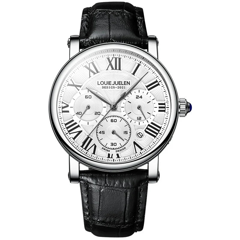 Cartier Ronde Solo de Cartier Automatic — 18K Rose Gold, White Dial & Brown Leather Strap