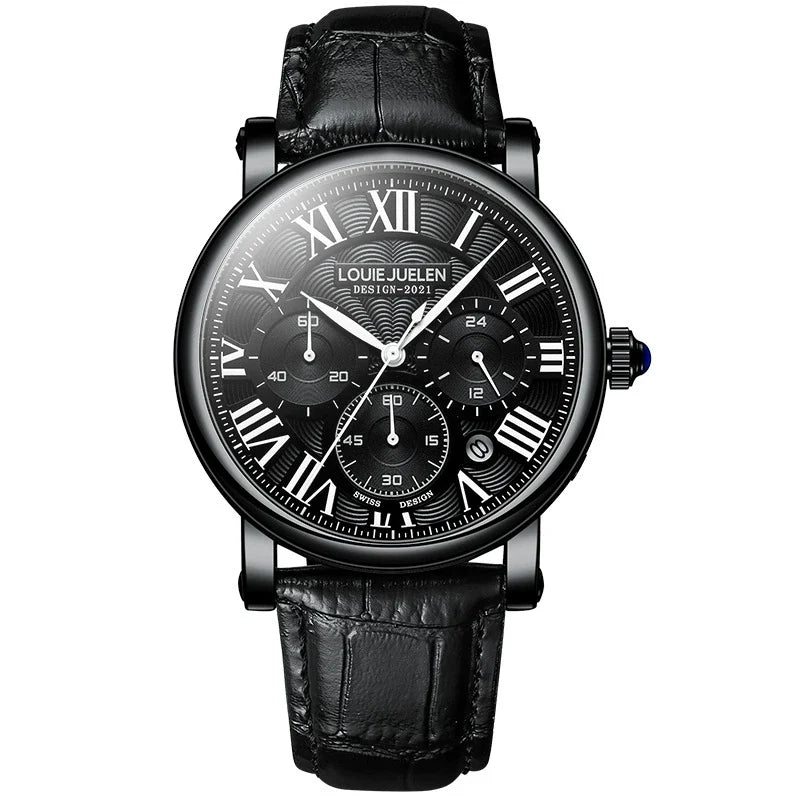 Cartier Ronde Solo de Cartier Automatic — 18K Rose Gold, White Dial & Brown Leather Strap