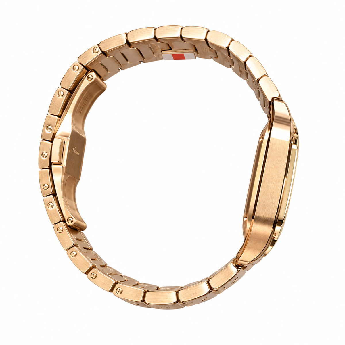 Cartier Santos de Cartier Rose Gold White Dial Automatic Watch